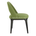 매트 블랙 컬러 녹색 가죽 소피 의자